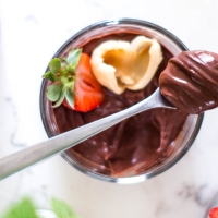 2 Ingredient Chocolate Mousse With Citrus + Lychee